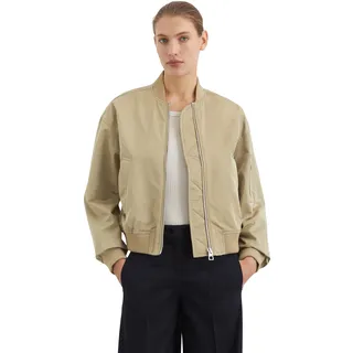 Marc O'Polo Blouson MARC O'POLO, Damen, Gr. 42, beige (dusty sand), Obermaterial: 100% Polyester. Futter: 100% Polyamid, casual, regular fit, Langarm Rippbündchen, Jacken