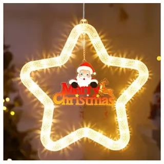 VIVIHEYDAY LED-Lichterkette LED Stern Weihnachtsbeleuchtung Fenster Innen Lichterkette, für Geburtstag Hochzeit Party Weihnachten Deko