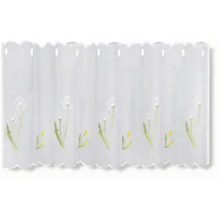 Gerster collection Bistro-Gardine Ösen 50 x 50 cm Grün/Weiß