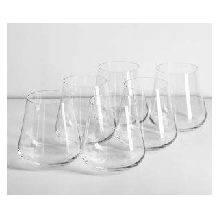 Gabriel-Glas DrinkArt Edition Weinglas ohne Stiel, österreichischer Kristall, 6 Stück