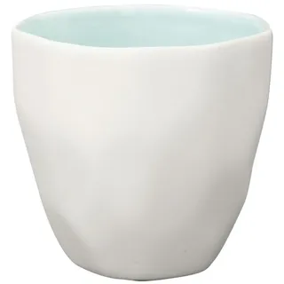 Greengate Espressotasse Elements Mini Latte Cup pale blue 0,13l, Steingut blau