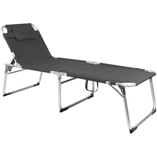 Lex Sonnenliege 200 x 70 x 45 cm Grau