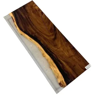 xlmoebel Epoxid Harz Esstisch 175 x 75 x 71 cm braun