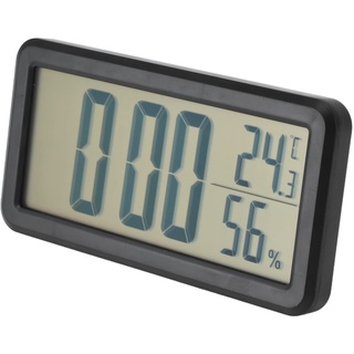 Asixxsix Digitaler Wecker, Kleiner Elektrischer LCD-Wecker für Schlafzimmer mit Snooze-Modus, Temperatur- und Feuchtigkeitserkennung, Einfach Einzustellen, Tragbare Mehrzweck-Digitaluhr Zum Aufhängen