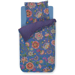 Pip Studio Bombay Bold bettwäsche-Set 2 TLG. - 155 x 220 cm - Dunkelblau - Baumwolle - mit Reißverschluss
