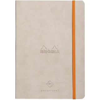 Buchkalender Bullet Journal Perpetual A5 64 Blatt 90g/qm Beige beige