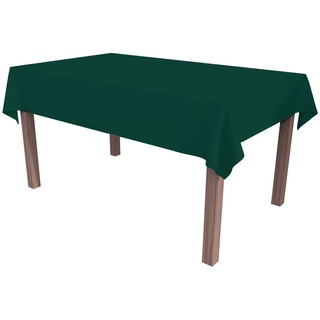 ALOHA Tischdecke Tischtuch Tischtücher Tischwäsche Tischdekoration Tafeltuch Farbe und Größe wählbar (Dunkelgrün/quadratisch / 140cm x 140cm)