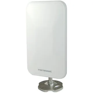Metronic 415981 Außenantenne XP 94 4K Dab+ UHD Compact DVBT/DVT2 Schutz 5G - weiß