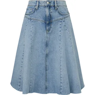 QS Minirock Ausgestellter Blau 38