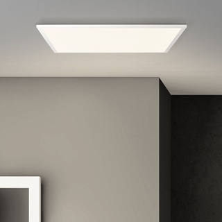 BRILLIANT LED Aufbaupaneel Buffi | modernes Deckenaufbau-Paneel | Metall/Kunststoff | weiß | 60x60cm | 40W 4000 Lumen 2700 Kelvin