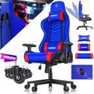 Kesser Gamingstuhl 150kg belastbar Blau/Rot