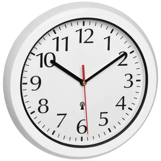 TFA Funk-Wanduhr 30,5 cm 60.3542.02 weiß