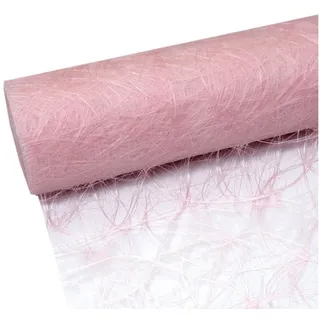 Deko AS GmbH Sizoweb Tischband zartrosa 20 cm Rolle 25 Meter - 64 033-R 200