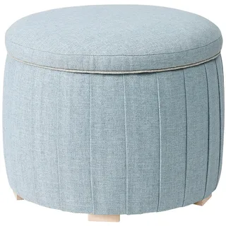 IKEA ÅTERLÖGA Pouf mit Stauraum/Kilanda hellblau mit Stauraum/Kilanda hellblau