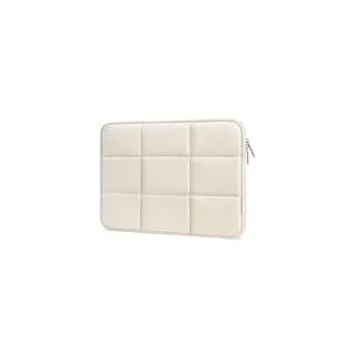MOSISO 15-15,6 Zoll Laptoptasche, 16 Zoll Puffy Laptop Hülle Tasche | Kompatibel mit 15-16" MacBook Air/Pro, HP Dell ASUS Lenovo, Rechteckige Gesteppte Puffer Laptophülle Damen, Sand