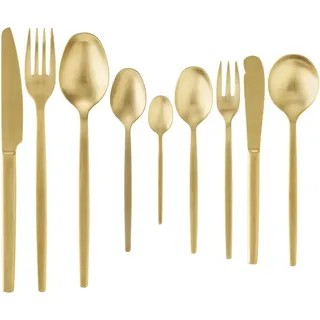108 tlg. Besteckset ALEX GOLD, mit gold, matte PVD Beschichtung, Chromnickelstahl 18/10