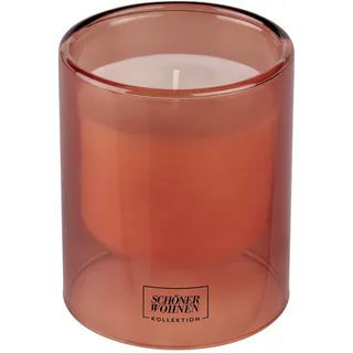 SCHÖNER WOHNEN-Kollektion Duftkerze »Sandalwood L« (1-tlg), im Glas, warmer & eleganter Duft, Brenndauer 45 - 55 Stunden rot