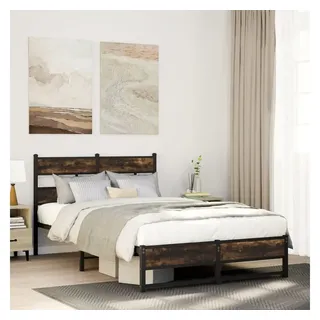 vidaXL Metallbett 120 x 200 cm Brown