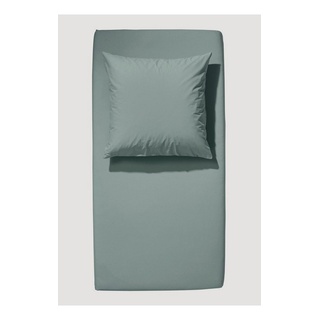 Matratze, Decken, Spannbetttuch, aus reiner Bio-Baumwolle, Hessnatur grün 160 cm x 200 cm