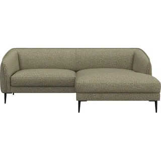 FLEXLUX Ecksofa Belle Designsofa, bequem durch Kaltschaum im Sitz, Skandinavisches Design, In hochwertiger Verarbeitung, B/T 218/149 cm grün