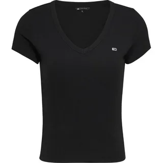 Tommy Hilfiger Slim Essential Rib Schwarz XS