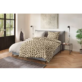 Primera Serval Soft-Seersucker Baumwolle Braun 155 x 220 cm + 2 x 80 x 80 cm