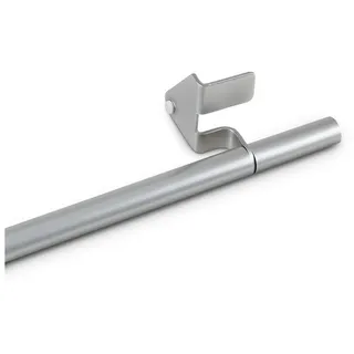 BestLivings Klemmstange 1-läufig Ø 10 mm 30 - 40 cm Silber/Weiß