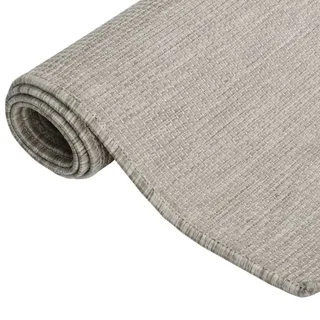 vidaXL Outdoor-Teppich Flachgewebe 140x200 cm Taupe