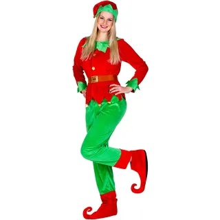 Tectake tectake® Frauenkostüm Weihnachtselfe
