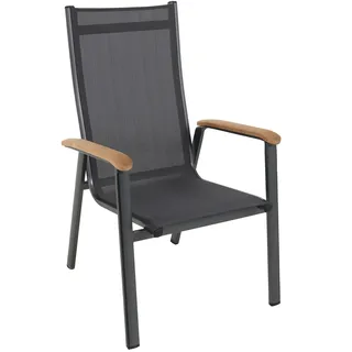 MWH Das Original MWH Reno Stapelstuhl 66,5 x 70 x 108,5 cm eisengrau/anthrazit