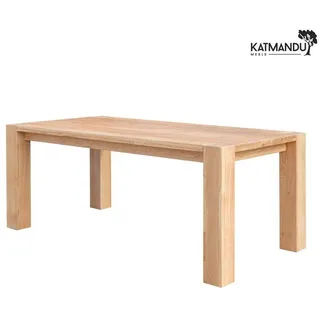 Katmandu Esstisch Esstisch Siena 200 × 100 cm Eiche – Massiver Eichenholztisch, geölt & beige