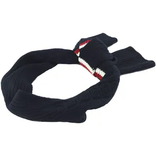 TOMMY HILFIGER Schal TH Monotype Chunky Knit Scarf Space Blue
