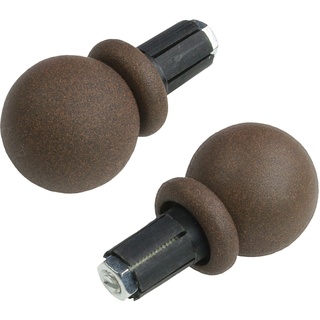 Gardinenstangen-Endstück LIEDECO "Endstück, Endknopf Kugel "Esperanca" für 16 mm Stangen" Gardinenstangenendstücke Gr. 2 St., braun (rostbraun) Gardinenstangen-Endstück Gardinenstangen-Endstücke Gardinen Vorhänge Gardinenstangenendstücke Endstück, Endknopf