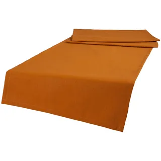 beties Tischläufer Wunschton (1-tlg, 1 Stück Tischläufer), XL Tischläufer ca. 40x220 cm, unifarben, einfarbig sanddorn-orange orange 40 cm x 220 cm