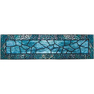 Andiamo Stufenmatte 24 x 90 cm Blau/Türkis