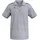 Poloshirt grau melange/schwarz S