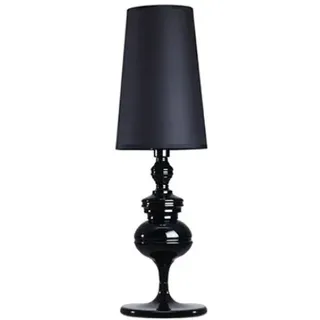 Dekorative Wohnzimmerlampe Im Europäischen Stil, Tischlampe, Nachttischlampe, Mittlere Größe, Schwarz, 20 X 57 Cm