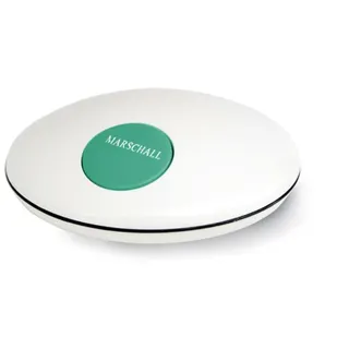 Marschall Deutsch sprechende Uhr I 1001w I Mit Sprachausgabe in UFO-Design I Simple Bedienung I Weiß und kompakt