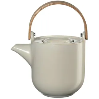 ASA SELECTION Teekanne COPPA Teekanne mit hellem Holzgriff tofu 0,6l beige|bunt