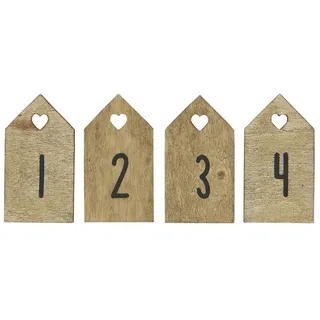 ib laursen Advents Anhänger Set 1-4 Kerze 4 St. Braun