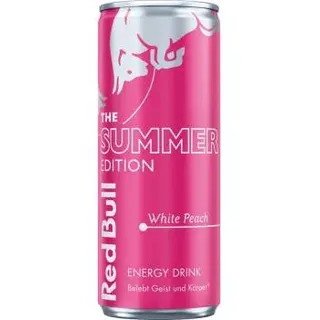 Red Bull Summer Edition 2025 White Peach Energy Drink 250ml