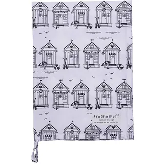 Krasilnikoff - Geschirrtuch KW11011 Beach Houses, White