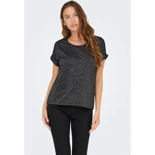 Only Onlmoster Glitter S/S Top Noos JRS Silber S