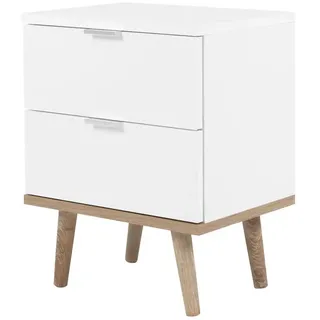 Finori Nachtschrank Göteborg 40 x 51,9 x 30 cm Weiß