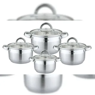 Platinum Topf-Set 8-tlg. Kochtopf + Glasdeckel