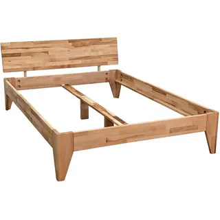 BettenABC Massivholzbett Rustica - 180x220 cm - Kernbuche in Naturoptik - Natur geölt