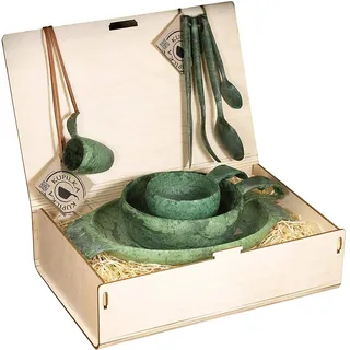 Kupilka Premium Set - 8 TLG. Outdoor Geschirr-Set (Conifer (grün))