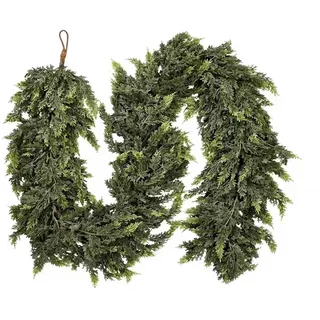 Weihnachtsgirlande - 2026 Naturgetreue Tannengirlande, 1.8m Grün, Perfekt für Weihnachtsdeko Innen und Außen, Treppengeländer & Türrahmen, Norfolk-Kiefergirlande (1 Stück)