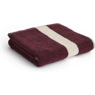 HAY Stripe Handtuch 40 x 60 cm burgunderrot