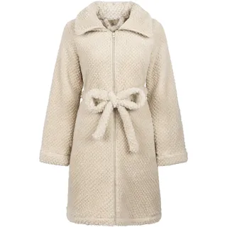 Hunkemöller Bademantel Fleece mit Reißverschluss - WHITECAP GRAY - M/L - M-L